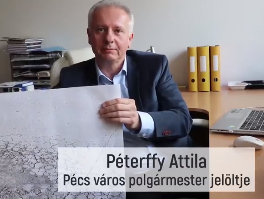 Péterffy Attila hadat üzen a kátyúknak - pecsistop.hu